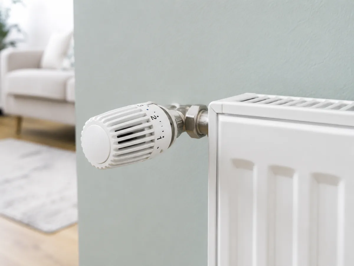 Control utilizado para regular la temperatura de una habitación con radiadores